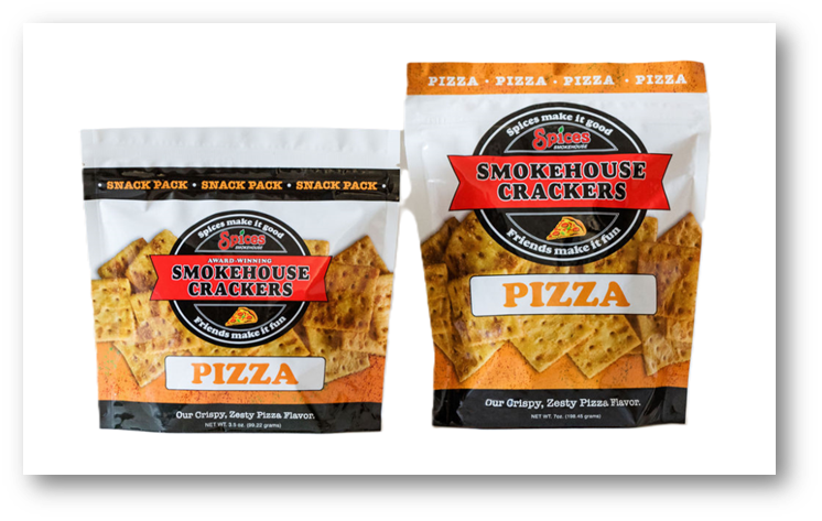 Smokehouse Crackers - Wholesale Crackers - Spices Smokehouse Crackers - Pizza - 12ct - 3.5 or 7 oz3