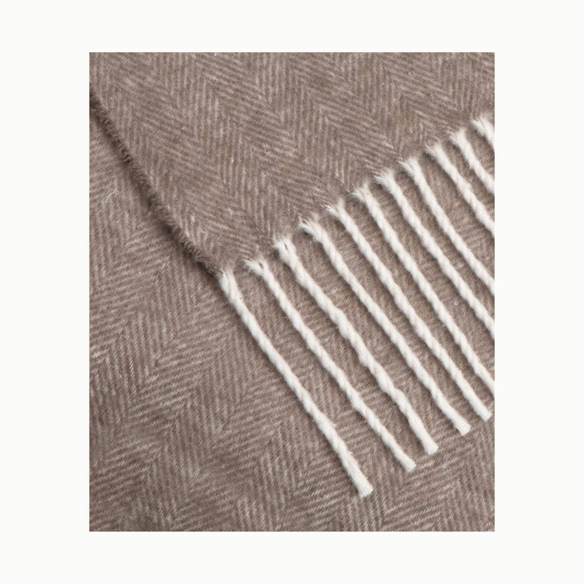 SOFIA TOSCANO - Wholesale Throw blanket - Super Soft Babele Herringbone - Plaid in Recycled Cotton13