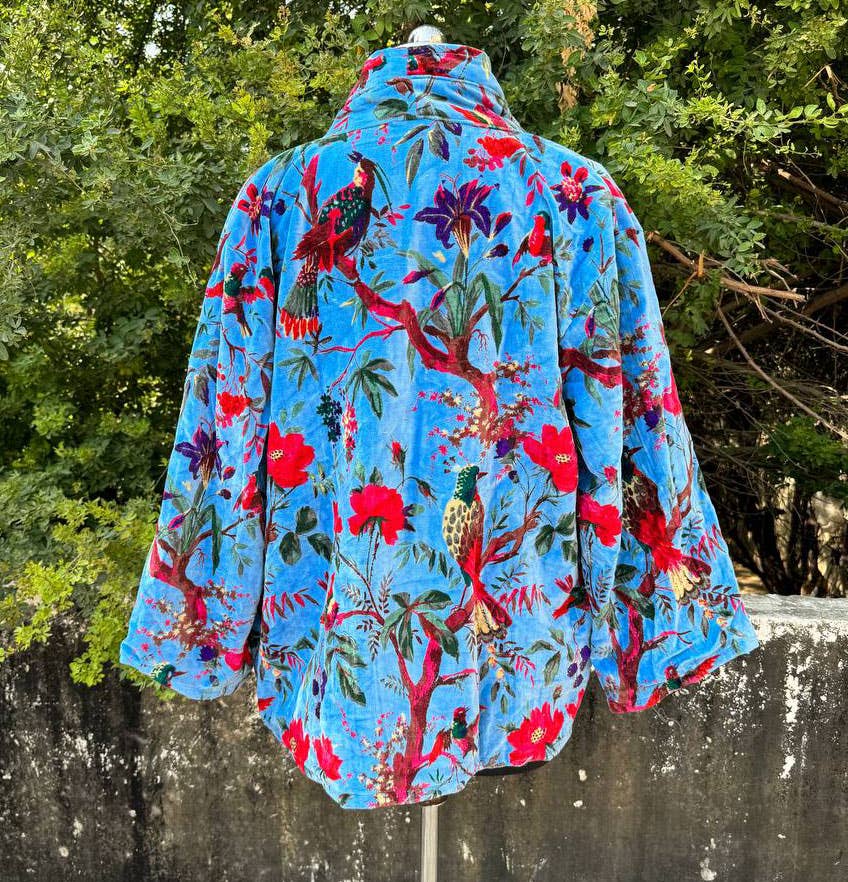 GYPSY STUDIO – Großhandel Jacke – Damen – Vogelmuster Jacke Mädchen Wintermantel Damen Mäntel Samtjacke6