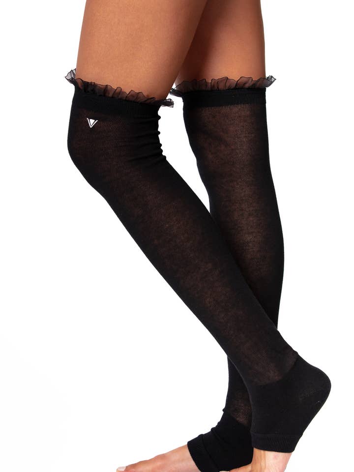 Aquecedores de pernas Vintage com babados por atacado de Arebesk