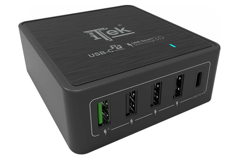 ITEK - Wholesale Portable Charger - 60W Desktop Charger, 13.2A (2X3A, 3X2.4A)2