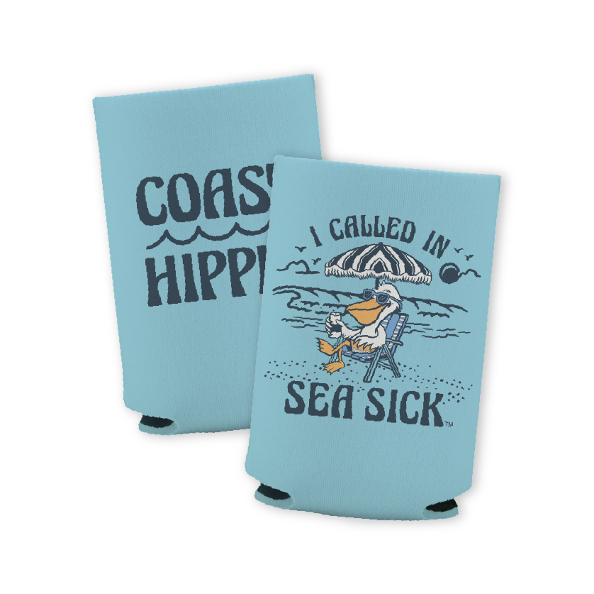 BLU Seasick Pelican Koozie for wholesale on Faire0