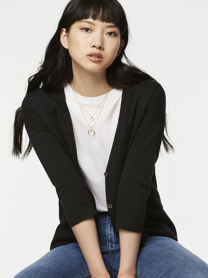 Arlette Cardigan in Black for wholesale by Veneka