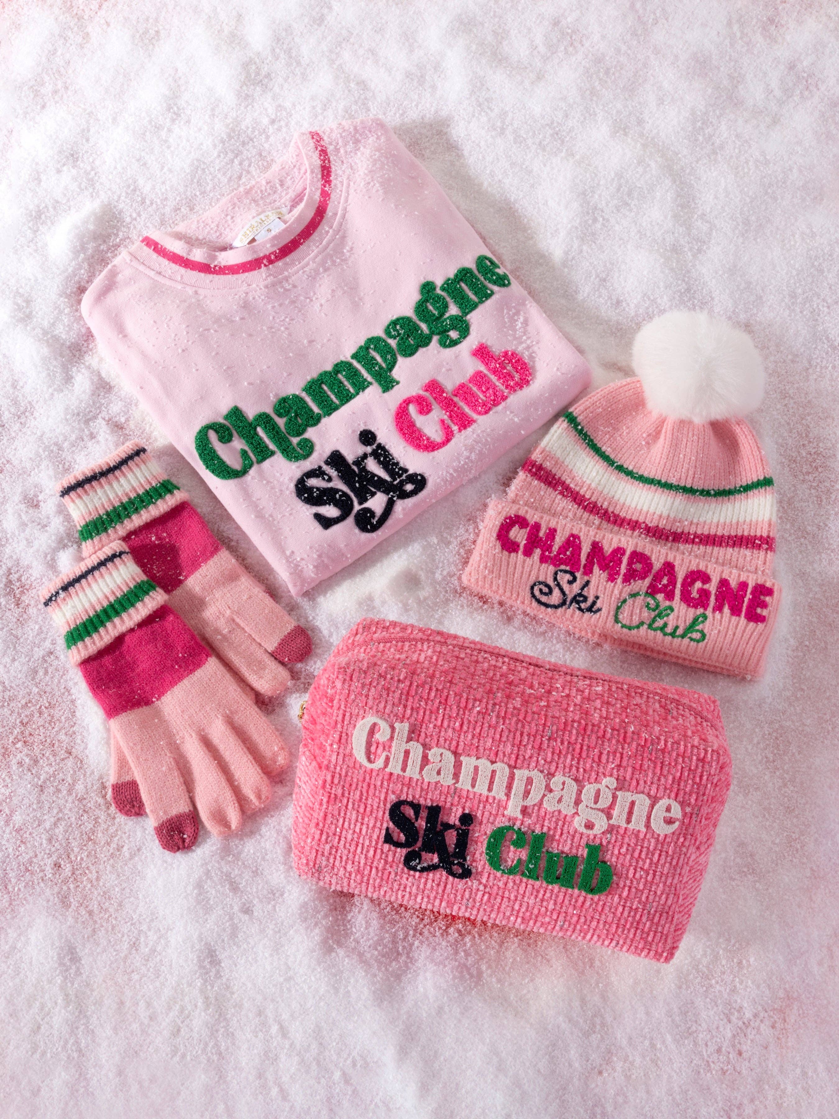 Shiraleah - Wholesale Sweatshirt - Women's - "CHAMPAGNE SKI CLUB" SWEATSHIRT, BLUSH6