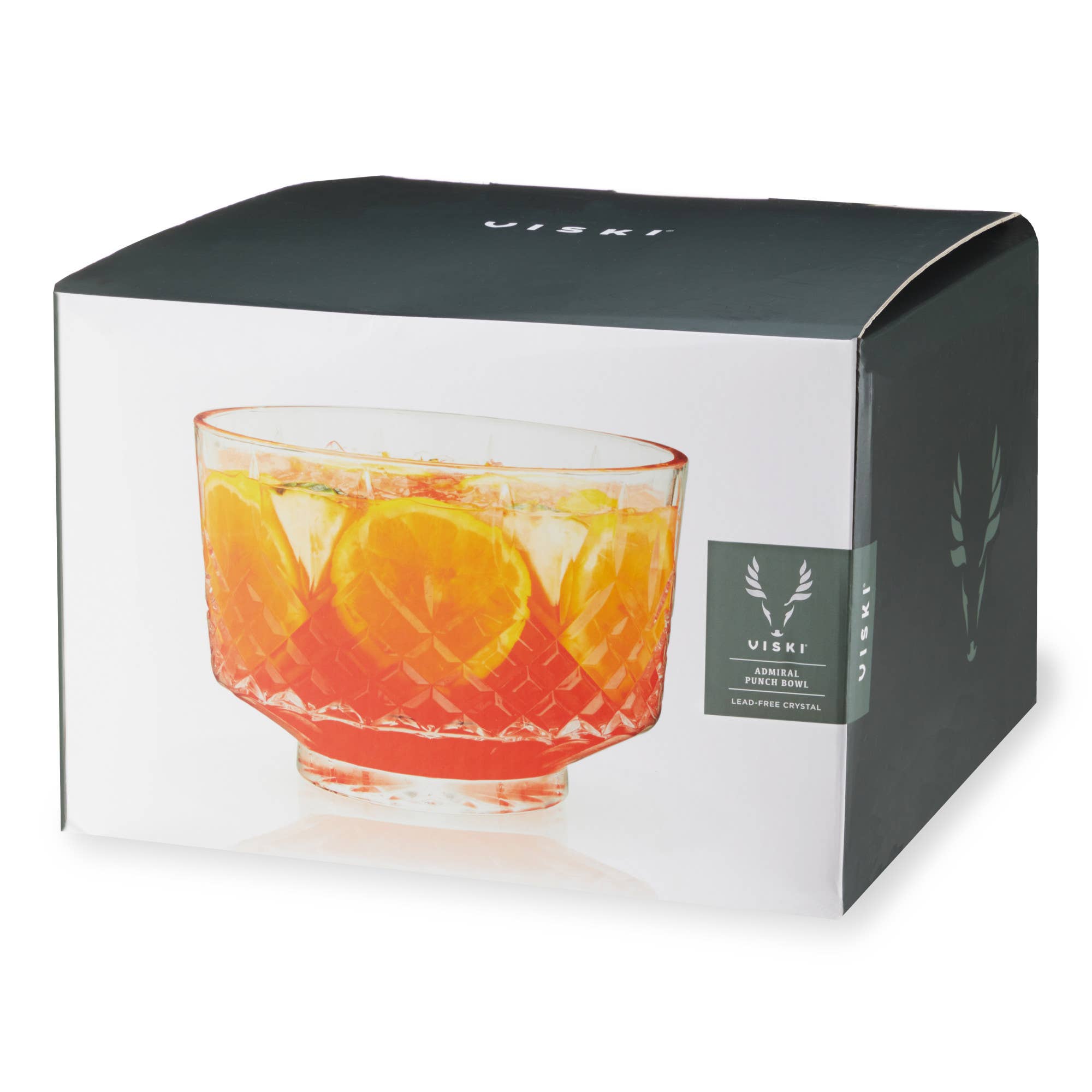 Viski - Vente Bols à punch - Bol à punch en cristal sur pied de style vintage Admiral™1