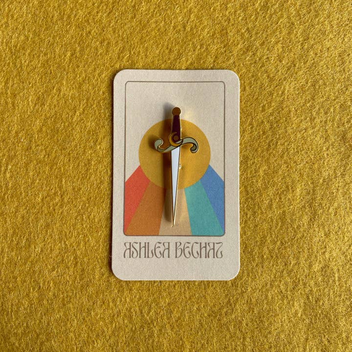 Ashlea Bechaz Illustration - Wholesale Lapel Pin/Button - Lapel Pin - Dagger 1
