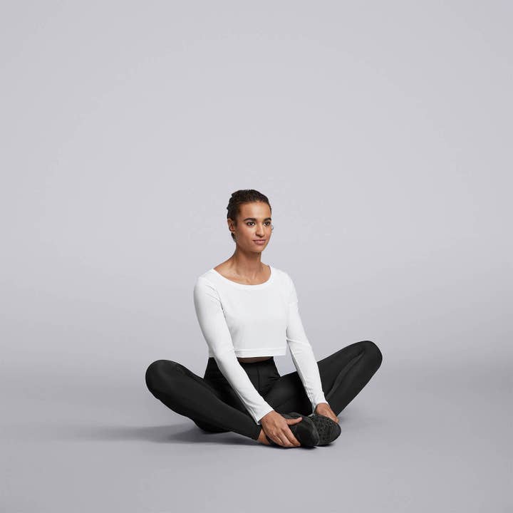 Kvinna ICE Crop Top - Vit för wholesale av HPE Activewear