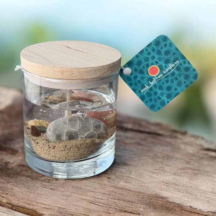 Michigan Petoskey-Stein-Kerze, Zeder Kiefer für den Großhandel von Rock Bottom Candle Company