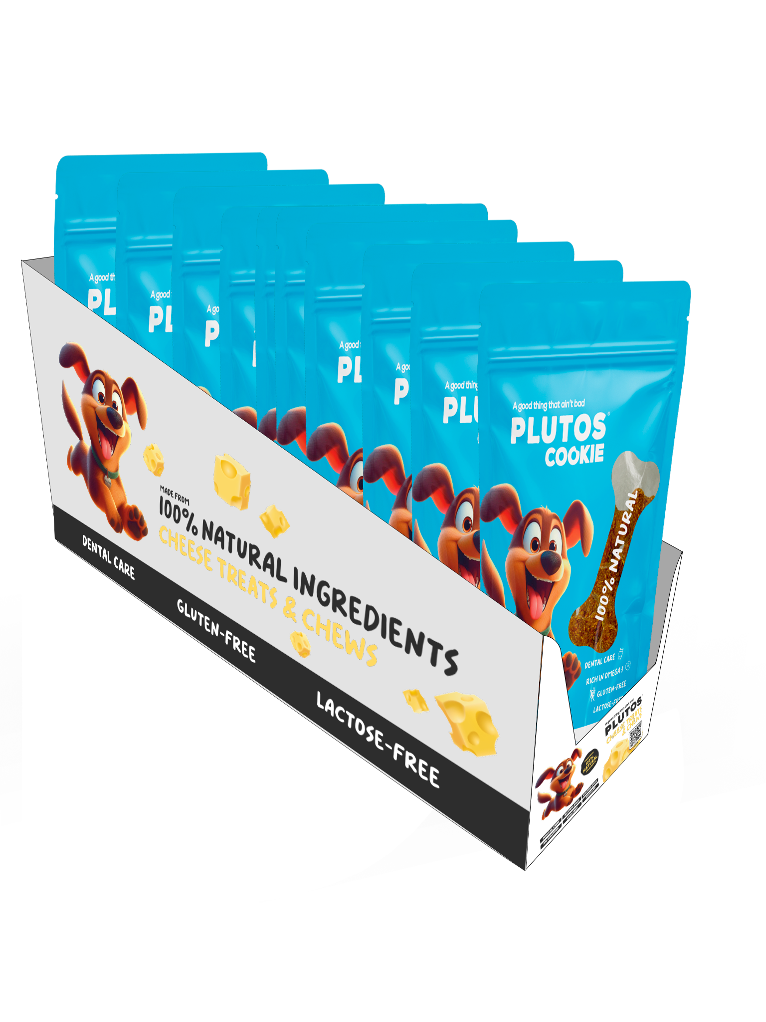 PLUTOS CHEWS - Wholesale Pet Treats - Dog - Plutos Cookies - Cheese Chew & Krill2