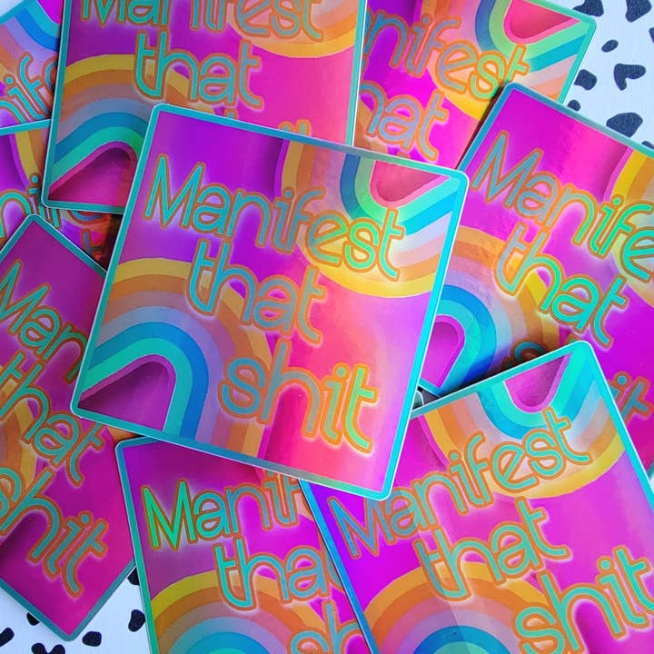 MANIFEST THAT S**T STICKER for wholesale by TEAM JEMINI DESIGNS