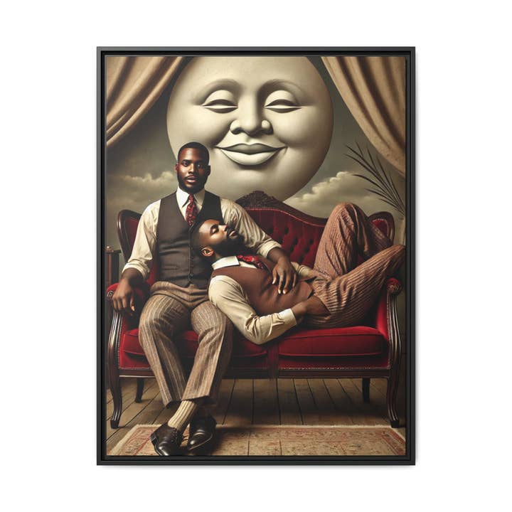 Walt & Pete - Wholesale Art Print - Missing Art Studies - Man In The Moon 0063