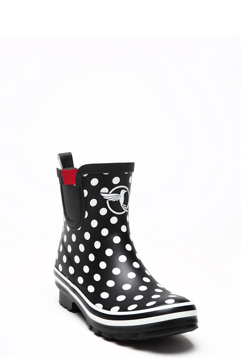 Evercreatures - Wholesale Rain Boots - Women's - Evercreatures  Black Polka Meadow Wellies4