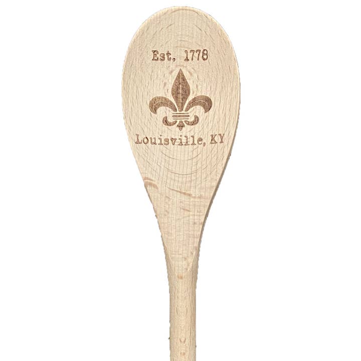 Fleur De Lis Louisville Holzlöffel für den Großhandel von Layne Wilson