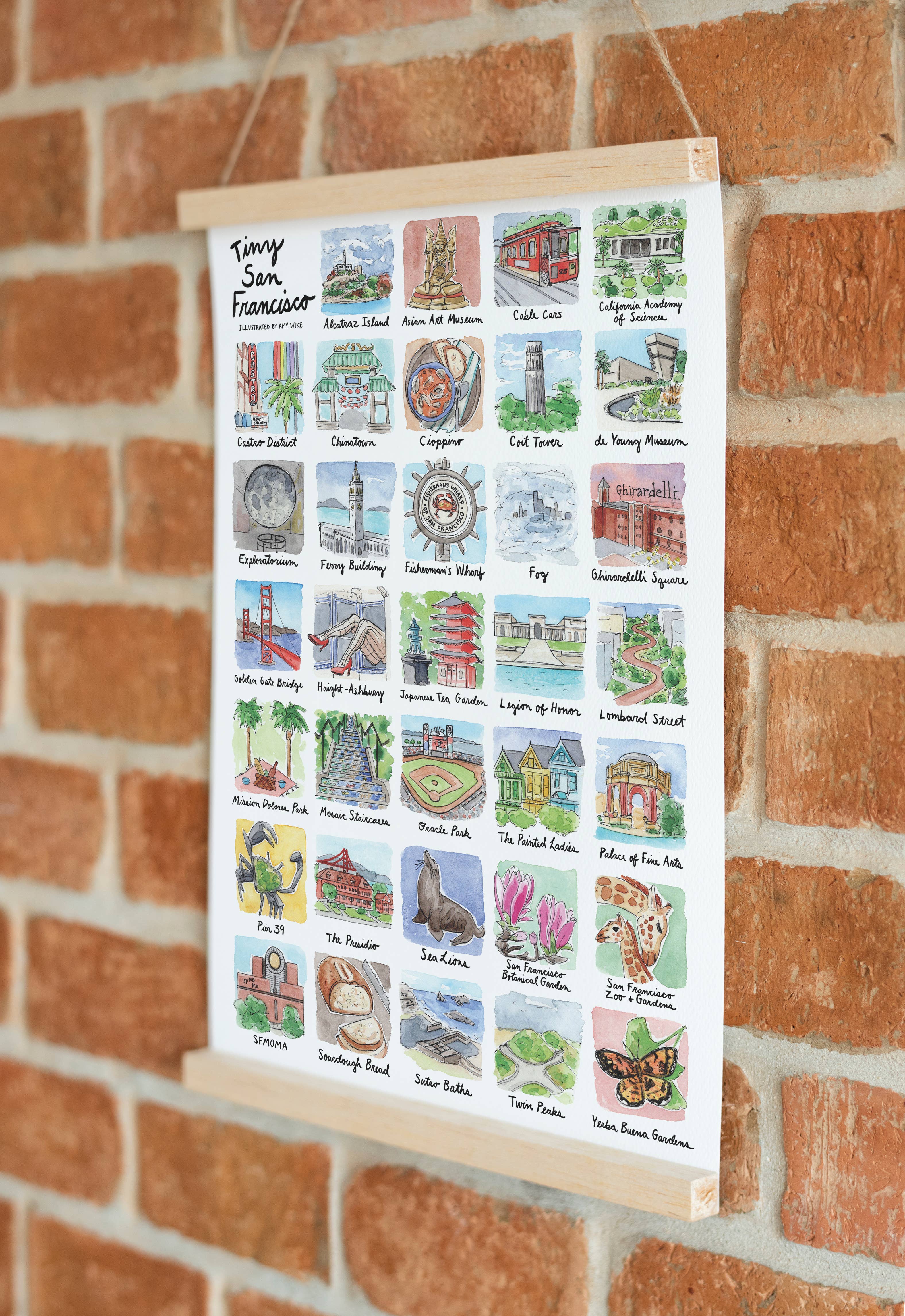 Amy Wike Illustration - Wholesale Poster - Tiny San Francisco Poster