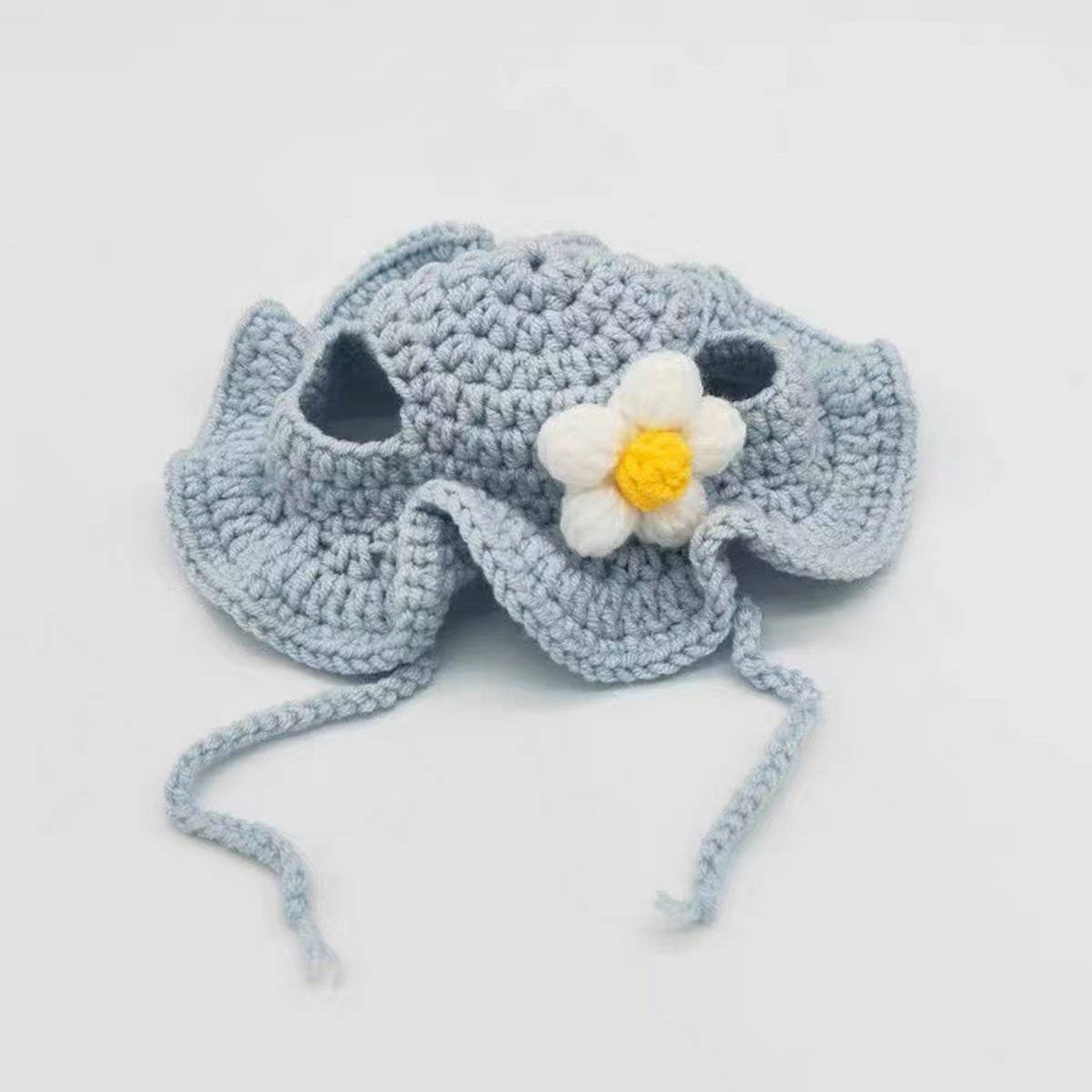 PAWPAWwholesale - Wholesale Pet Hat - Dog - Crochet Flower Sprout Hat for Cats & Dogs_CWAH36946