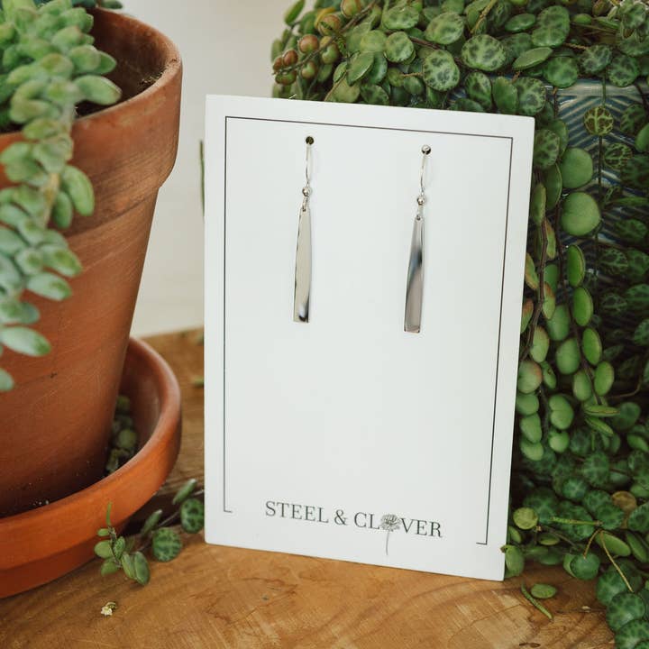 Steel & Clover - Wholesale Dangle Earrings - Classic Bar Earring