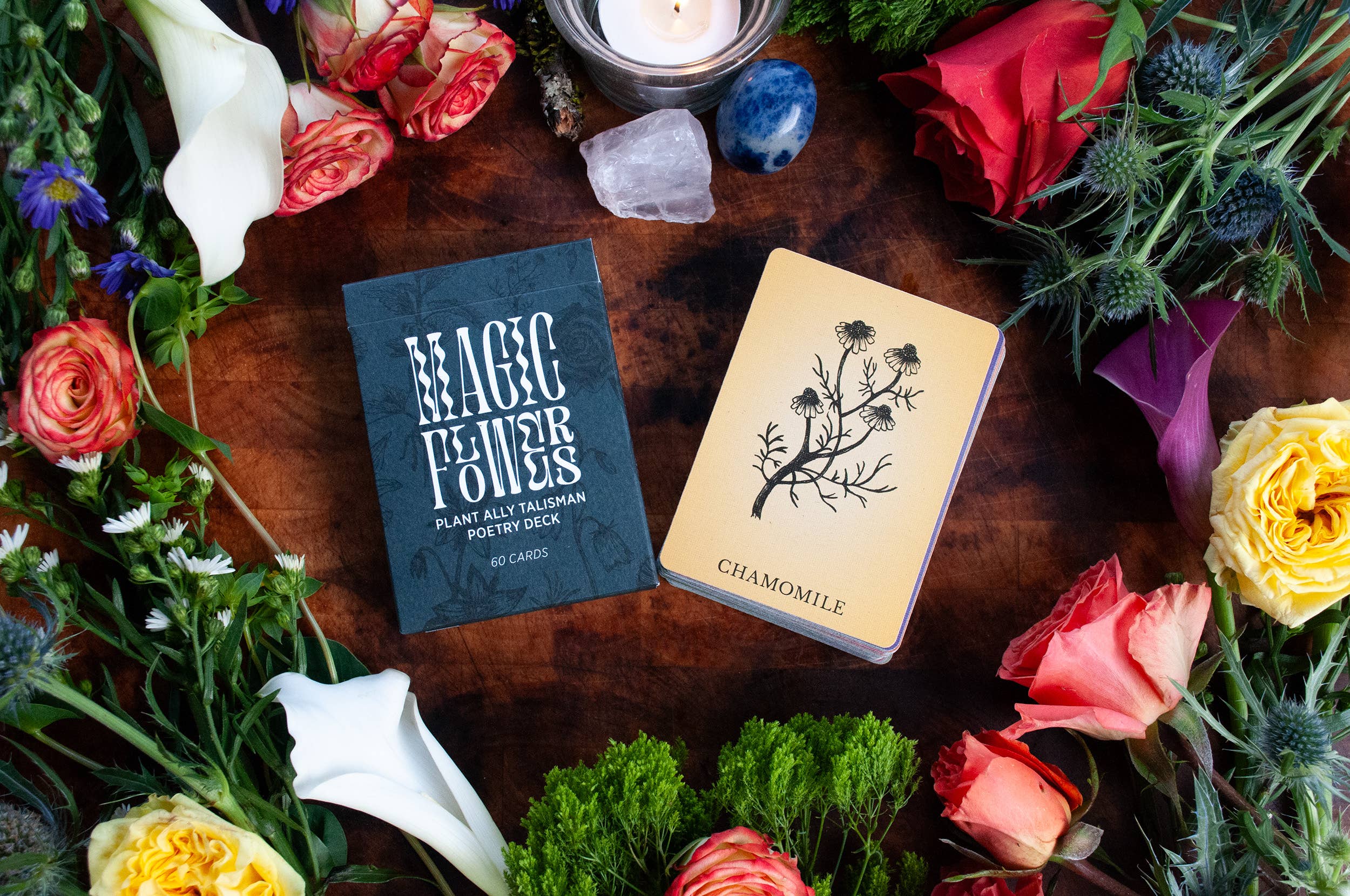 Velvetback - Wholesale Tarot Cards - 2.5" x 3.5" 60-Card Botanical Poetry Oracle Deck3