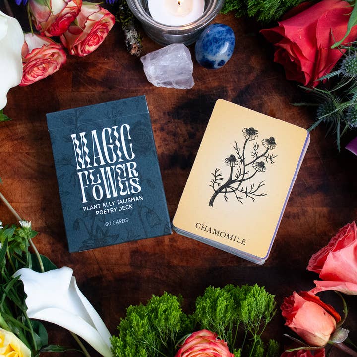 Velvetback - Wholesale Tarot Cards - 2.5" x 3.5" 60-Card Botanical Poetry Oracle Deck3