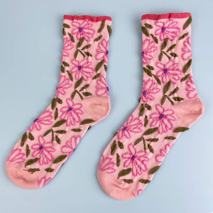 mildstyles - Wholesale Socks - Women's - Sweet Flower Tube Socks7