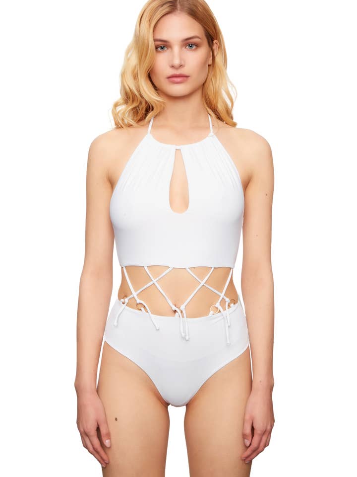 Costume da bagno Bali, 2 in 1, prodotto in Italia, sostenibile per la vendita all'ingrosso da parte di Nohea