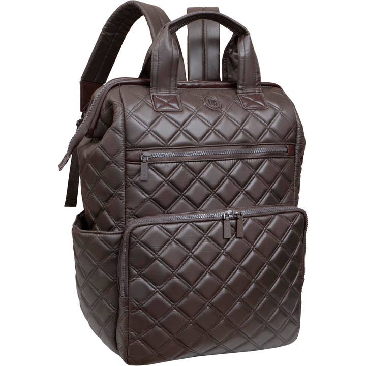 Magid - Wholesale Backpack - Women's - Joan & David Diamond Quilted Puffer Nylon Square Laptop Backpack32