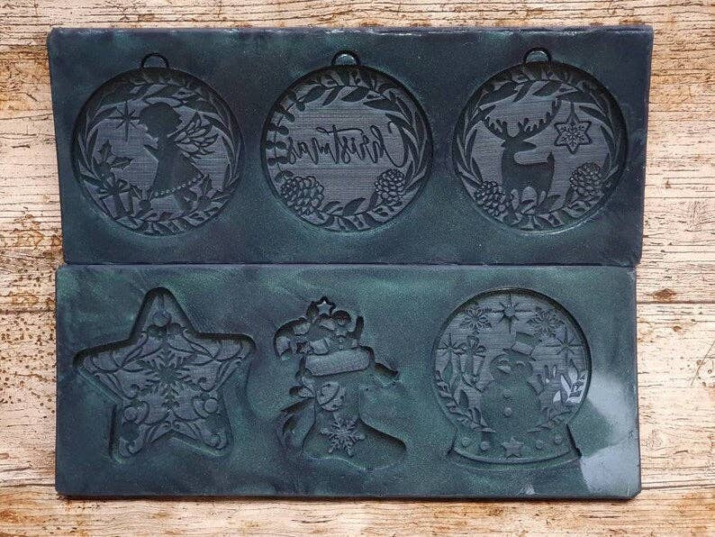 Mr Resin – wholesale Craft supplies – Christmas Baubles Silicone Mould3
