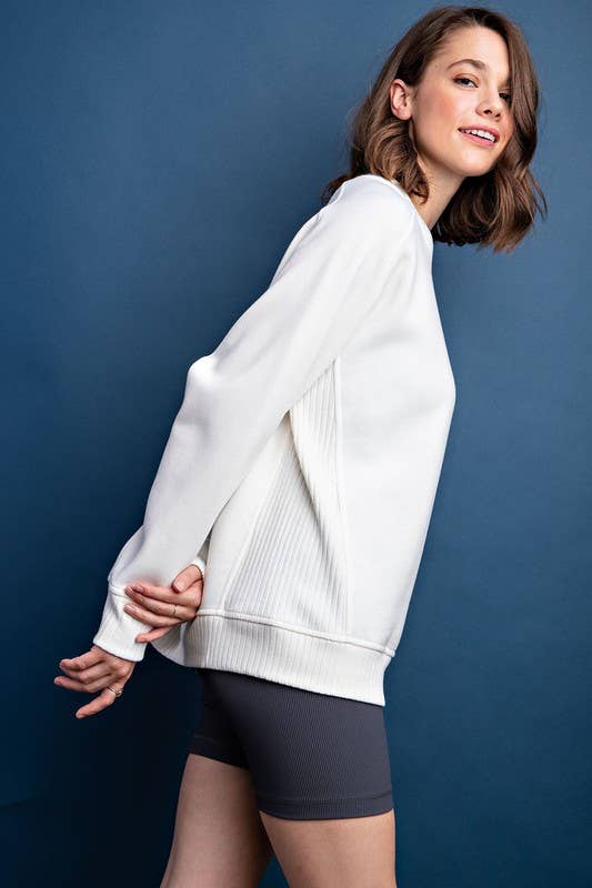 Sunday Morning – Sweatshirt - Mulher por atacado – T9797PL37 Plus Size Gola redonda Sweatshirt Francesa Terry15