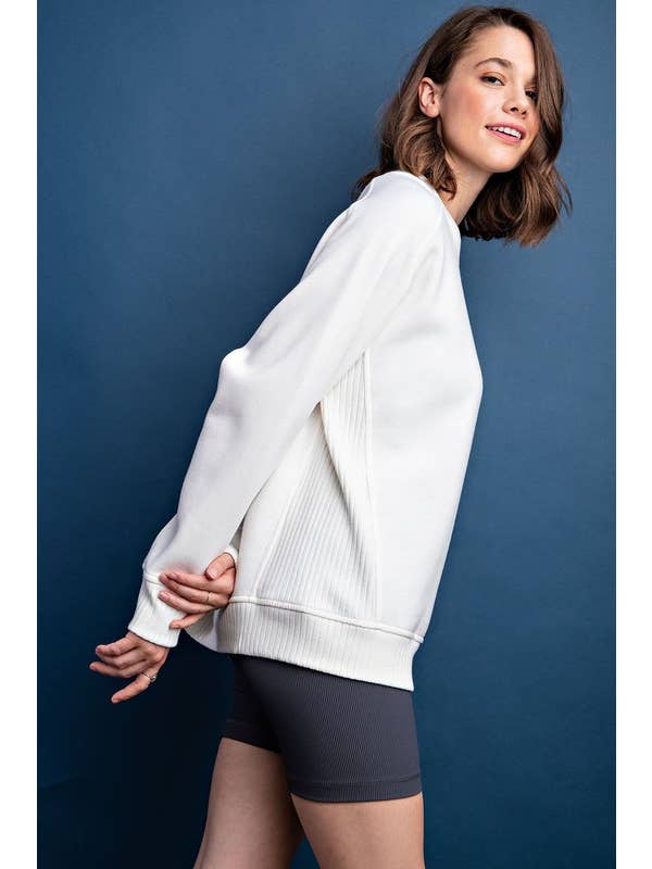 Sunday Morning – Sweatshirt - Mulher por atacado – T9797PL37 Plus Size Gola redonda Sweatshirt Francesa Terry15