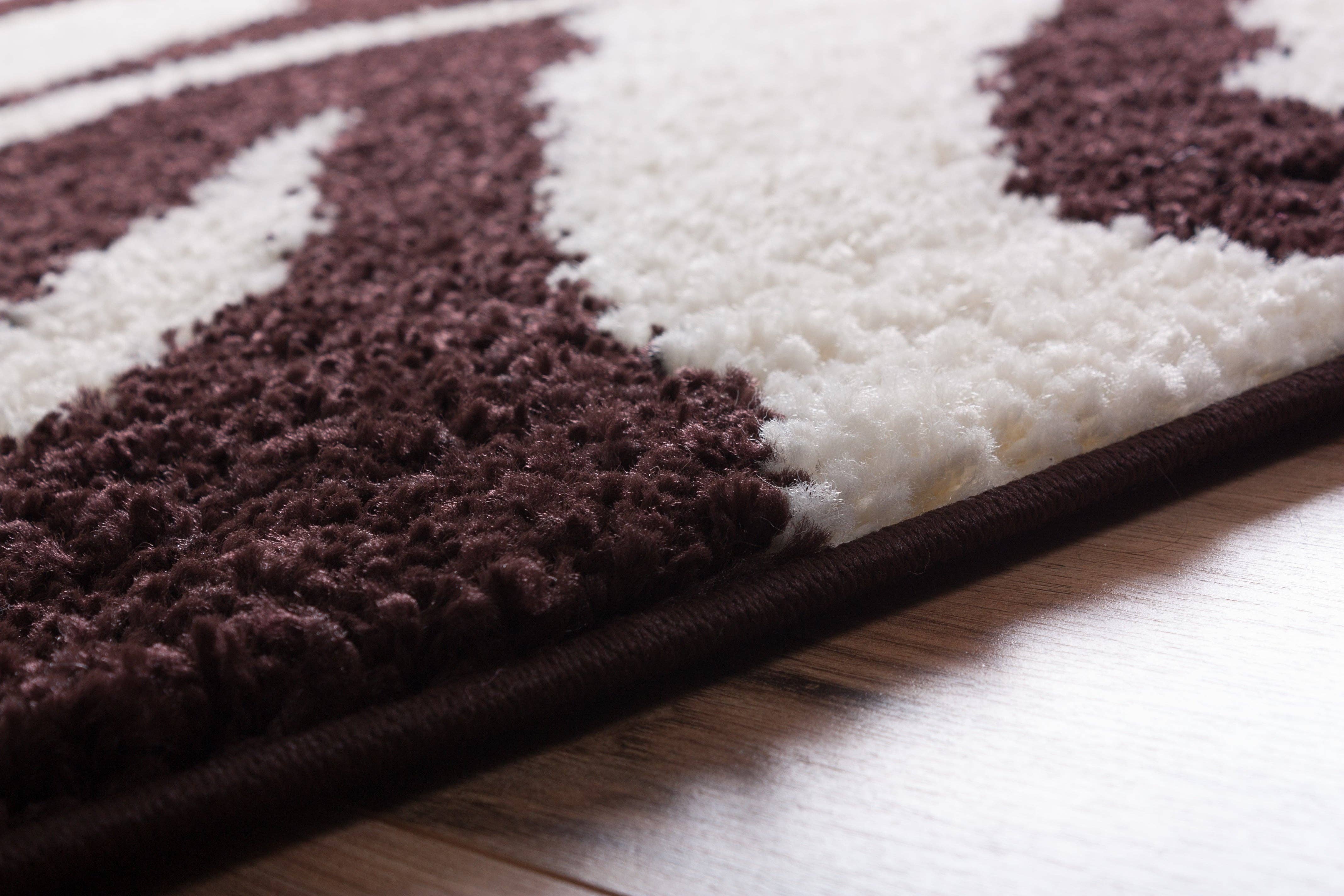 Well Woven - Wholesale Area Rug - Safari Zebra Brown Contemporary Shag Rug2