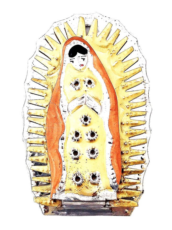 Ornement Guadalupe 3D en étain pour la vente par Sedona Spirit