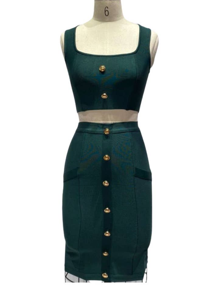 Invitadissimas - Venta al por mayor Conjuntos de top y falda - Mujer - Conjunto bandage 603765