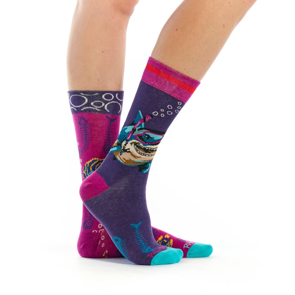Ruban Rouge - Wholesale Socks - Unisex - Shark sock - mismatched - 35/38 - 39/42 - 43/46