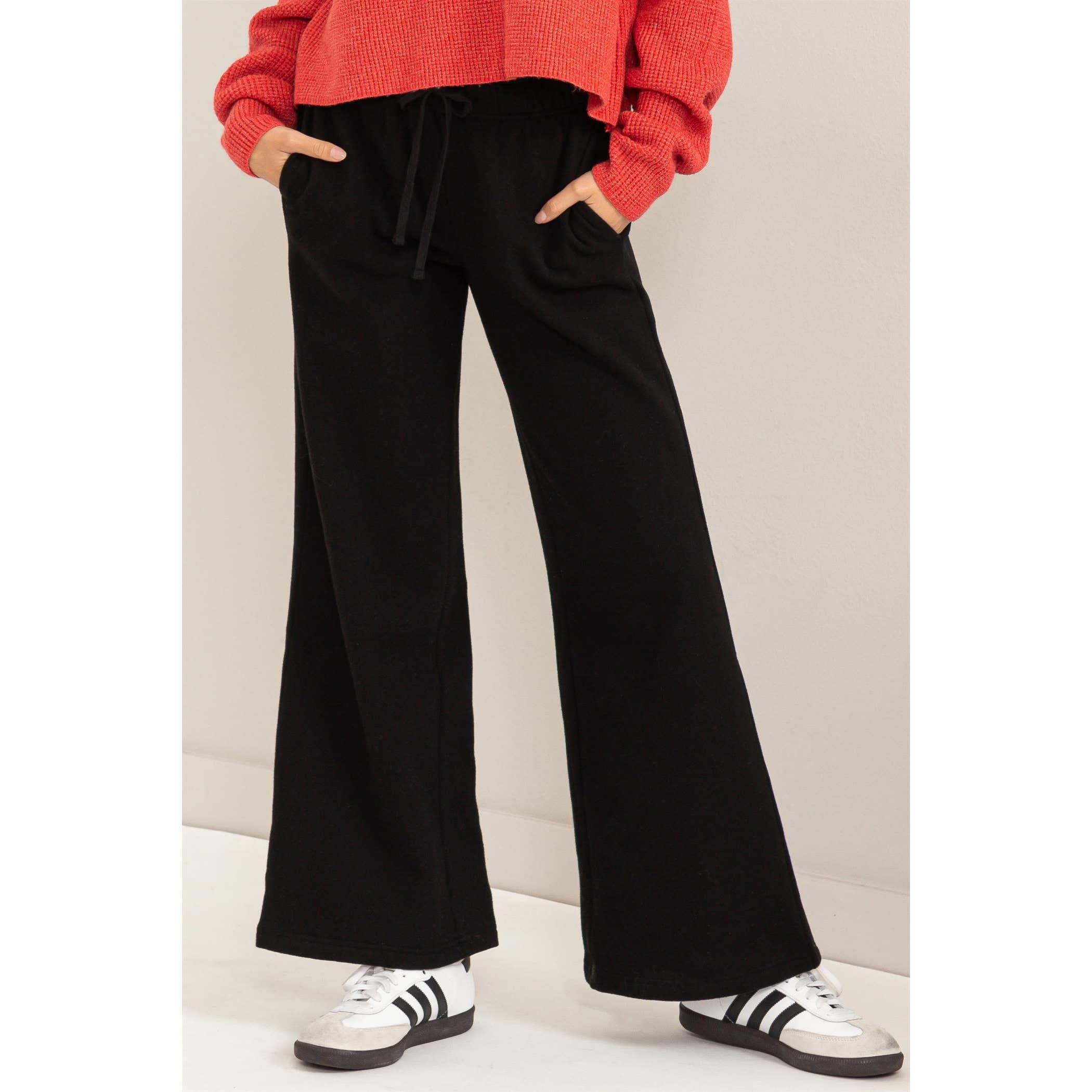 HYFVE - Vendita all'ingrosso Pantalone - Donna - Pantaloni a Gamba Larga con Coulisse a Vita Media19