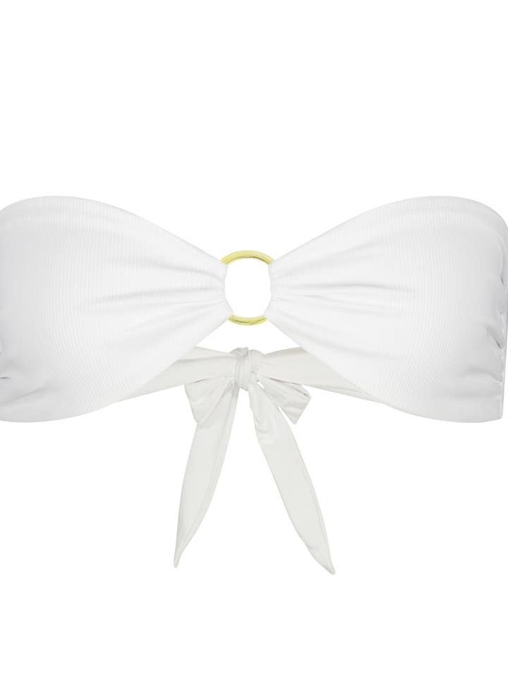 Top bikini a fascia reversibile con dettaglio ad anello dorato per la vendita all'ingrosso da parte di Gypsea Soul