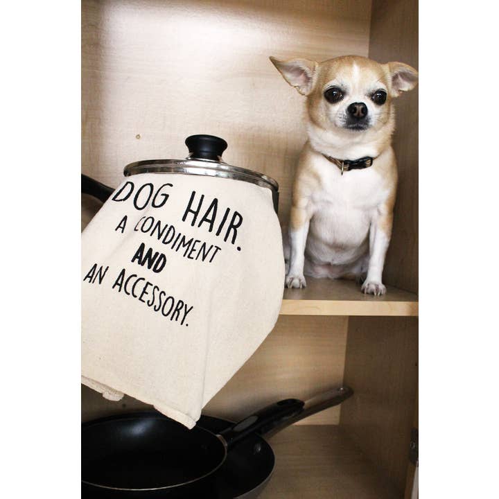 ellembee gift – wholesale Tea towel – Dog Hair, and condiment AND an accessory | kitchen tea towel5