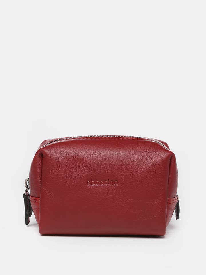 Medium læder toilettaske for engroshandel hos Abbacino