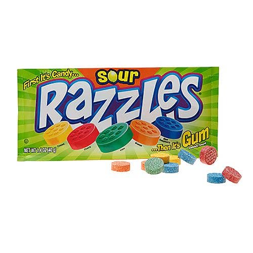 I Got Your Candy - Wholesale Gummy - Razzles Sour 1.4oz - 24ct