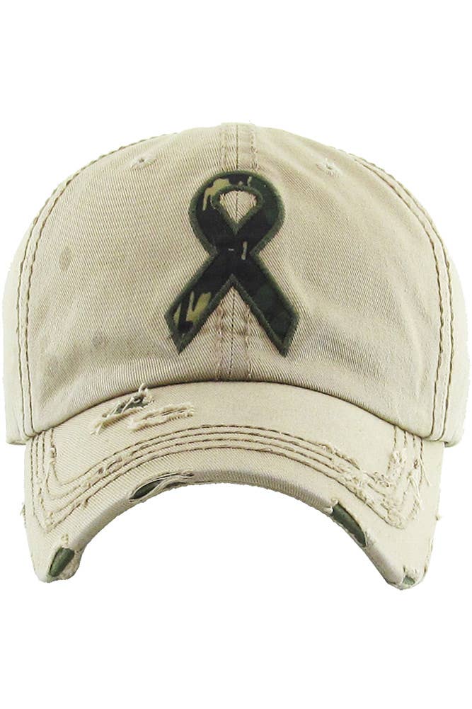 Hana - Wholesale Baseball Cap - Women's - Camo Ribbon Washed Vintage Baseball Cap4