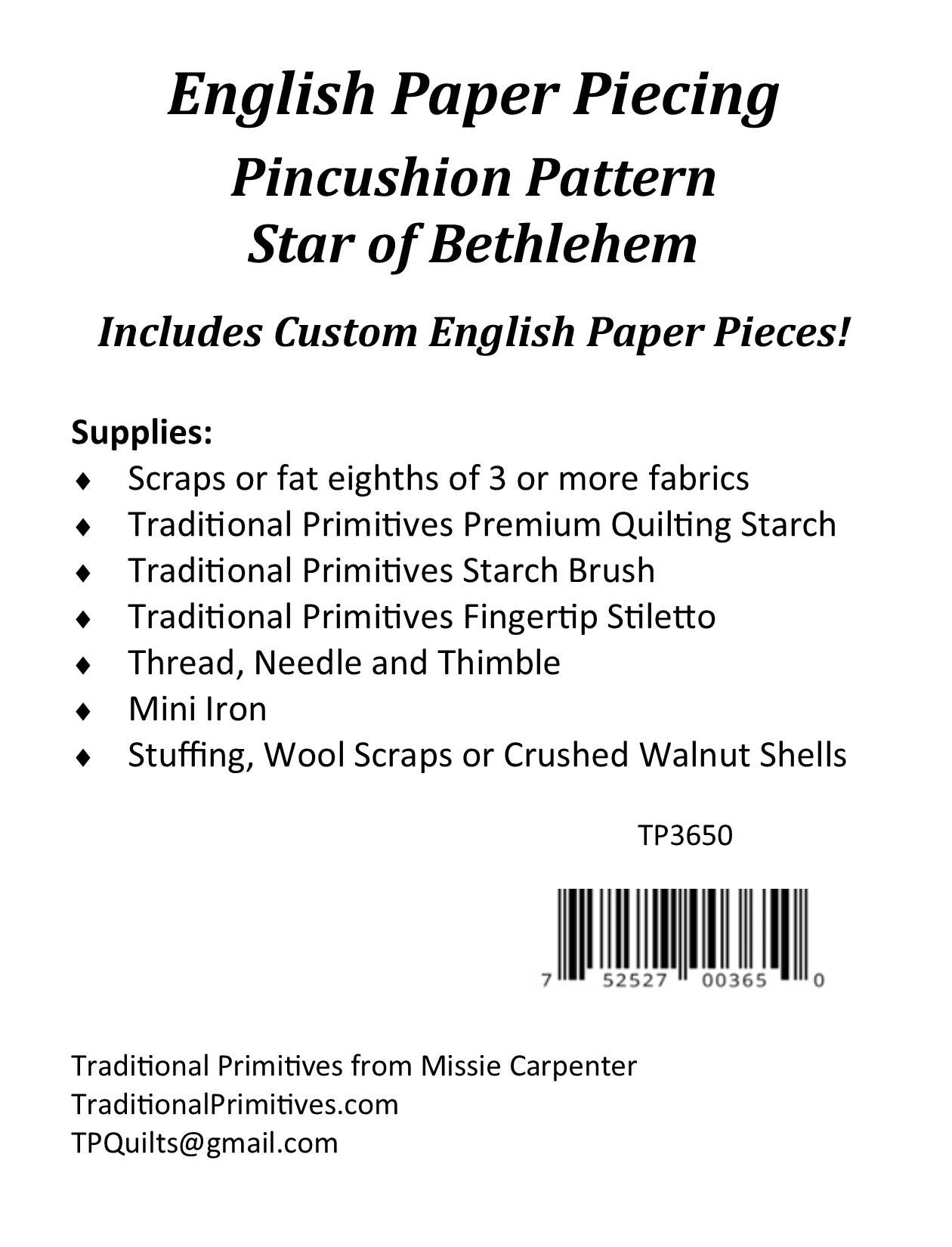 Traditional Primitives - Wholesale Craft Sewing Kit - English Paper Pieced Pincushions5