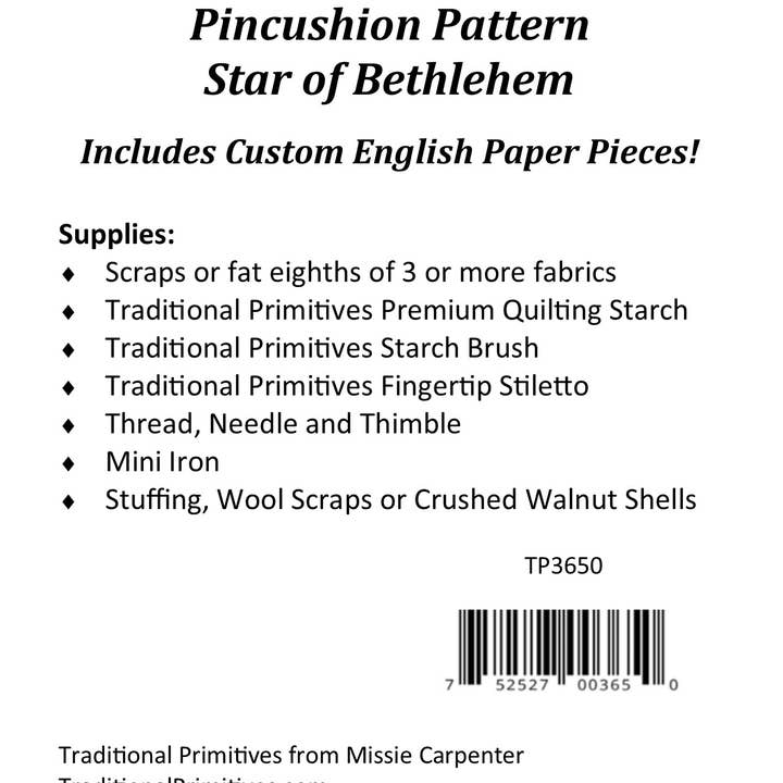Traditional Primitives - Wholesale Craft Sewing Kit - English Paper Pieced Pincushions5