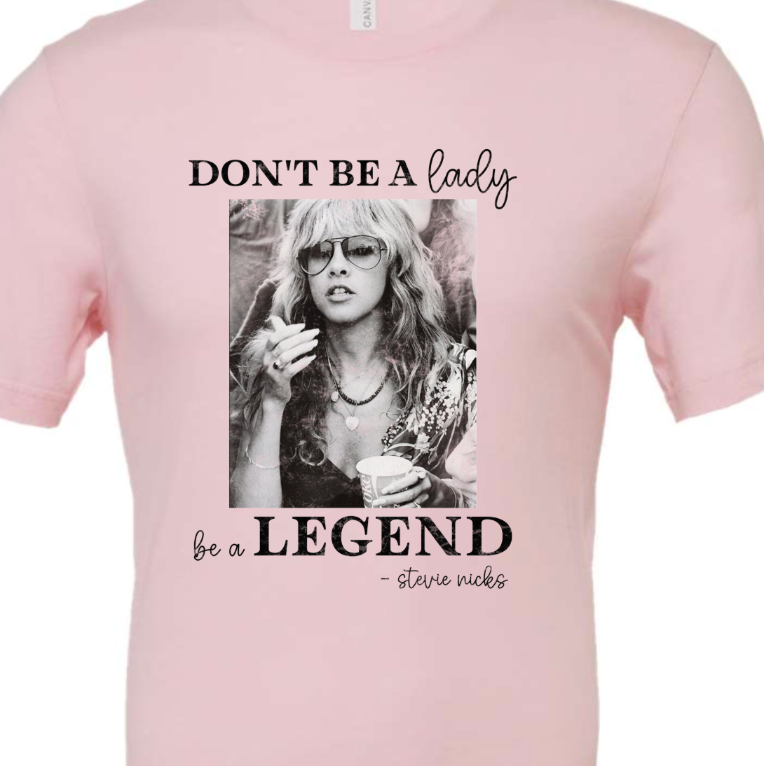 Kiki's Boutique - Wholesale Screen Printed T-Shirt - Women's - Don't Be A Lady, Be A Legend Tee2