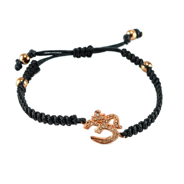 Bracelet en cordon à symboles chinois pour la vente par Laudic Co