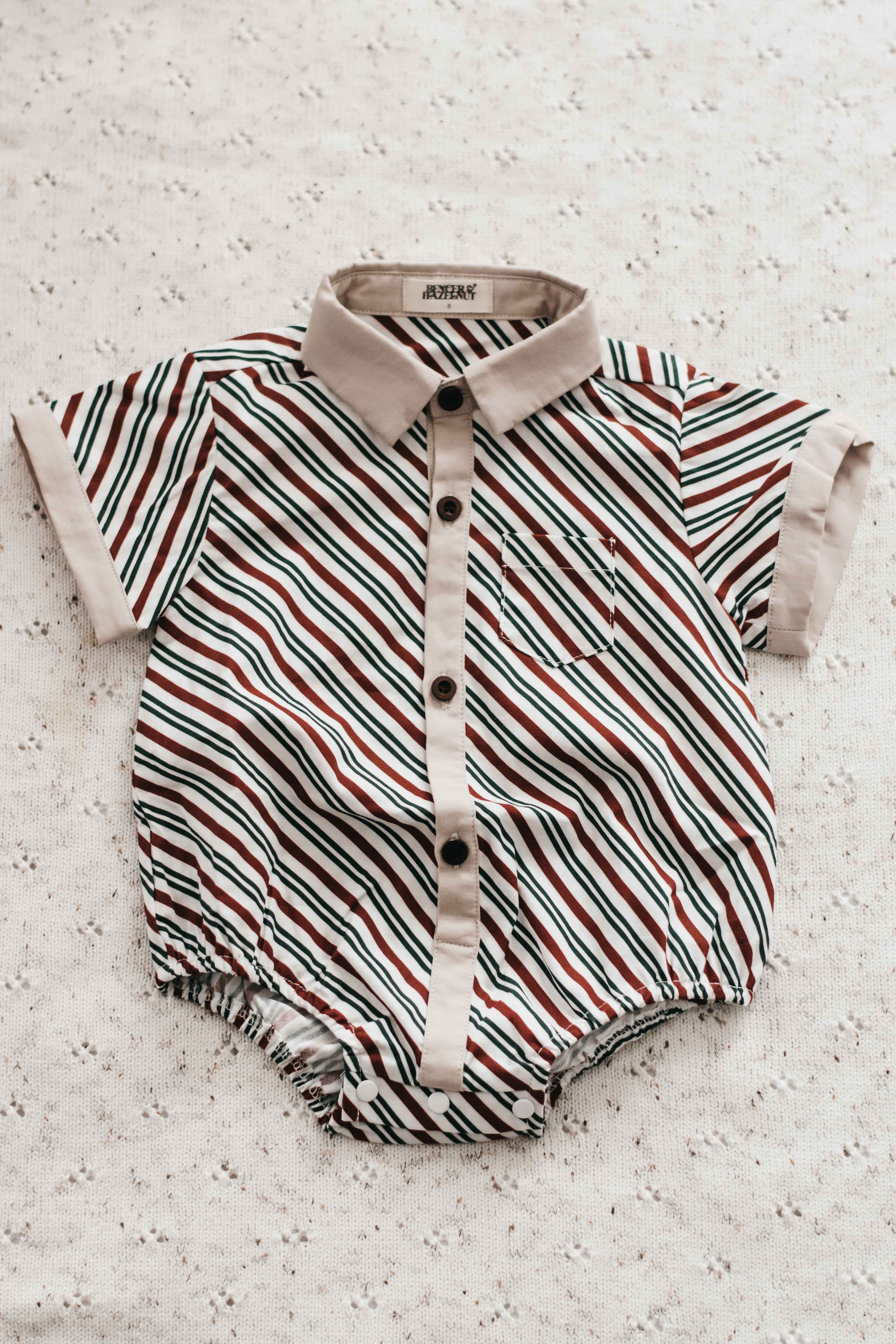 Bencer & Hazelnut - Wholesale Button Down Shirt - Kids - Kids Collared Shirt: Peppermint2