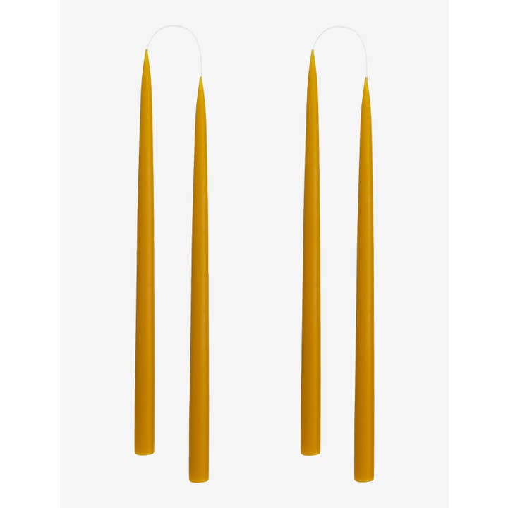 Twilight Collection - Wholesale Tapered Candle/Candlestick - Honey Danish Taper Candle | 12 Pack