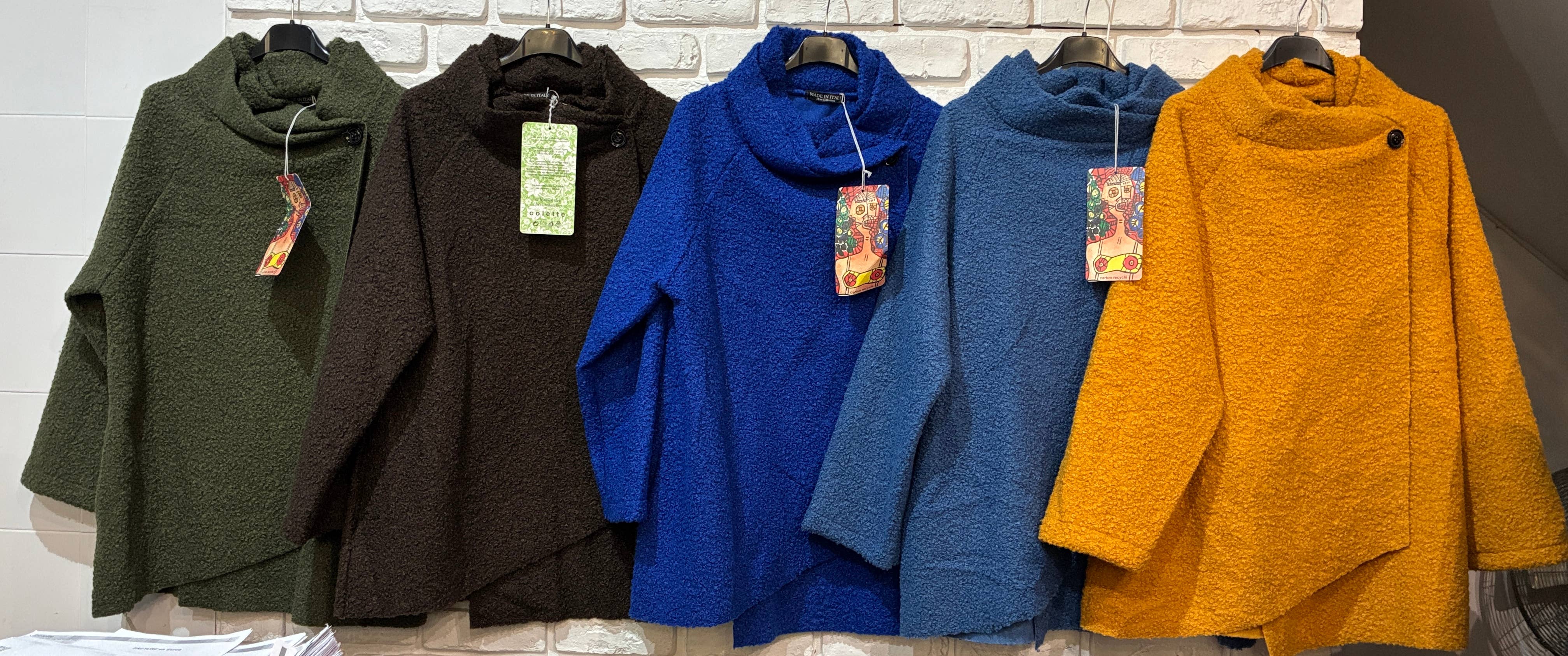 la maison des fibres naturelles – Großhandel College-/Baseballjacke – Damen – Kimono-Stil Jacke 09517 90% Polyester 10% Wolle2