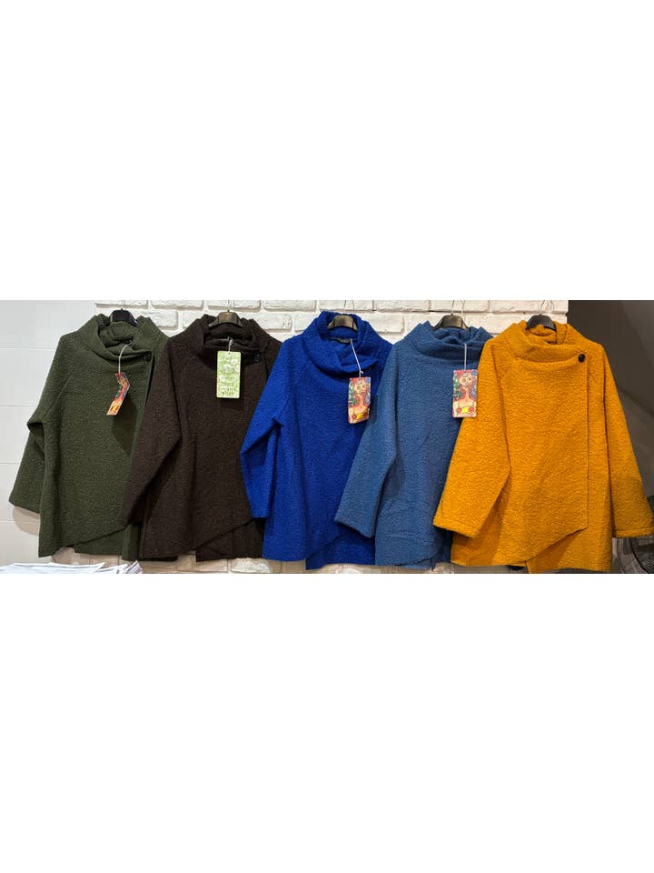 la maison des fibres naturelles – Engroshandel College-/baseballjakke – Kvinder – Kimono-stil jakke 09517 90% polyester 10% uld2