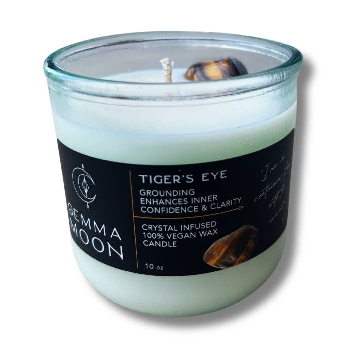 Tigers Eye | Ædelstenslys for engroshandel hos Gemma Moon