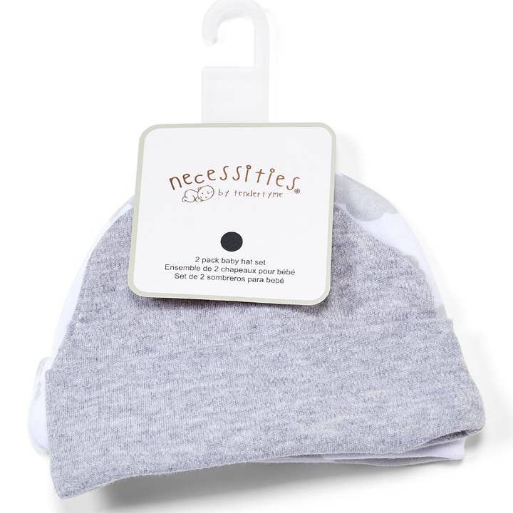 2 Pack Heather Grey Hat for wholesale by Rose Textiles