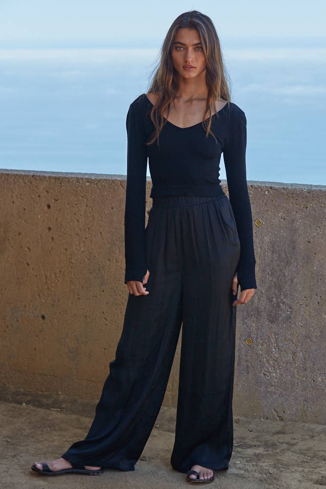 By Together - Wholesale Knit Top - Women's - S1158N | DOUBLE V NECK TOP7