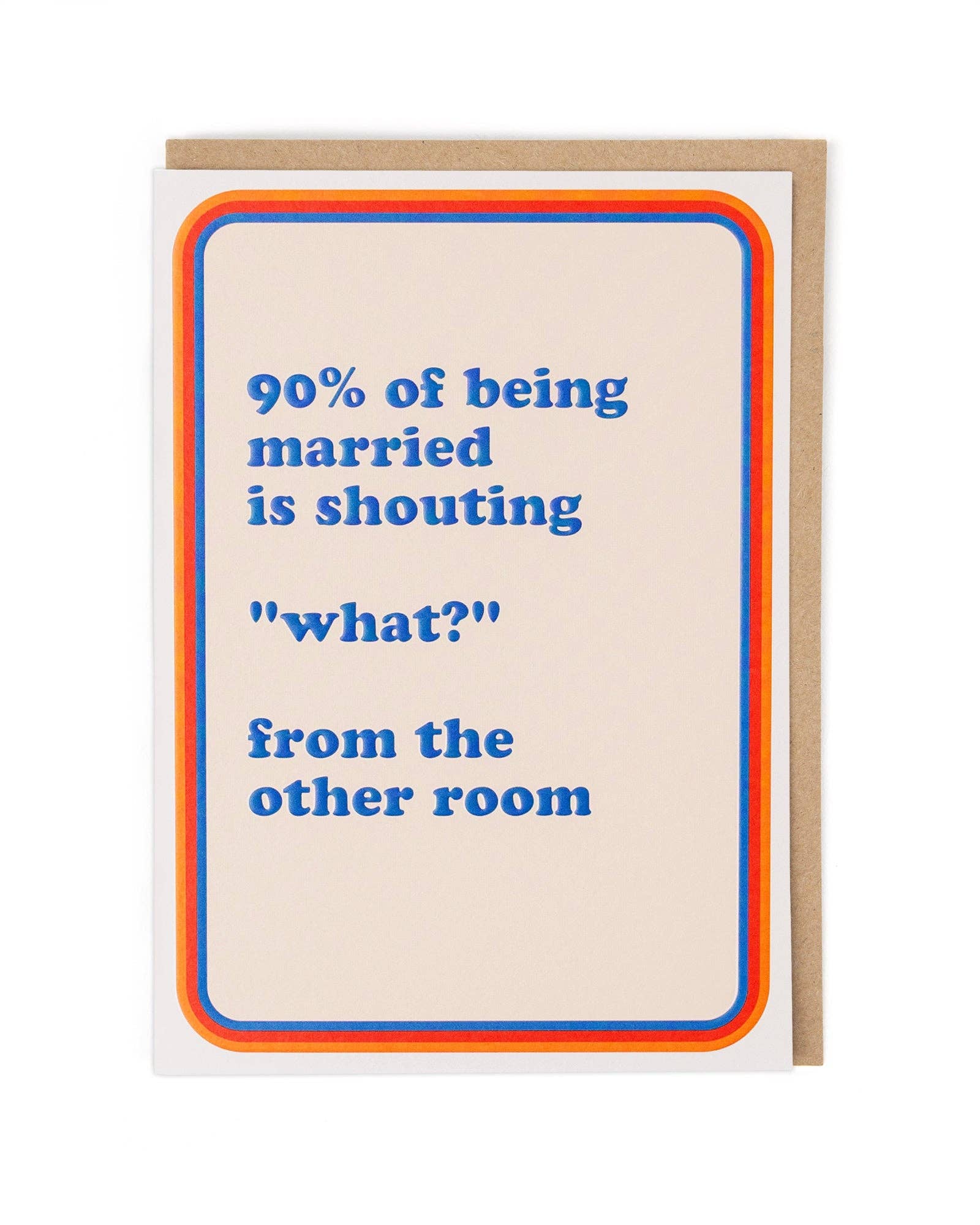 Cath Tate Cards - Wholesale Anniversary Card - 90% OF BEING MARRIED